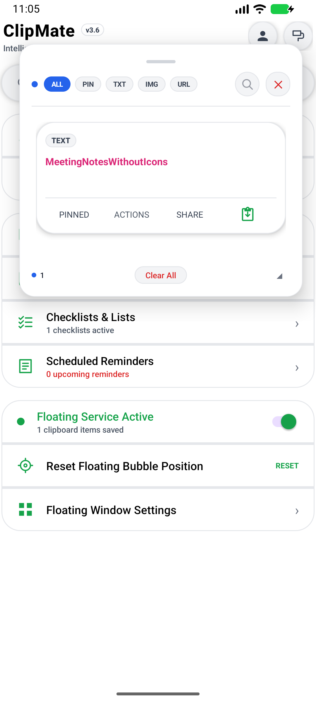 Customization Settings
